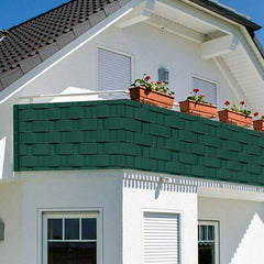 Hengda Sichtschutz Streifen,40pcs Grün Hartes PVC Höhe 19 cm x Breite 252 cm UV-Resistent