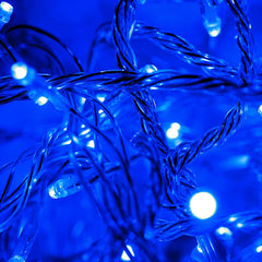 10M 100 Blau LED Lichterkette 31V Außenlichterkette Weihnachtslichterkette 8 Modi Wasserdicht