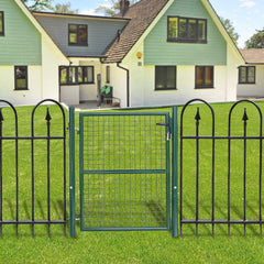 Gartentür Gartentor Zauntür Maschendraht Zaun 160 x 100cm Grün Zauntor Einzeltor aus Stahl