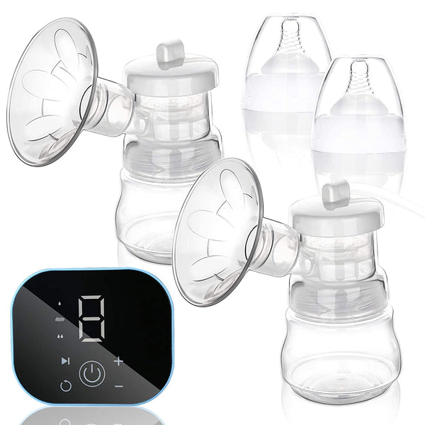 Hengda Milchpumpe Elektrische Milchpumpe Doppel Brustpumpe mit LED Touchscree