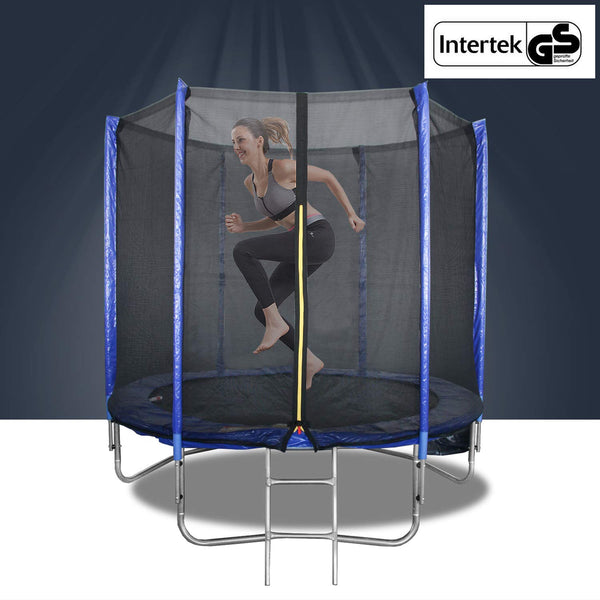 Wolketon 244cm Gartentrampolin Sporttrampolin mit Leiter