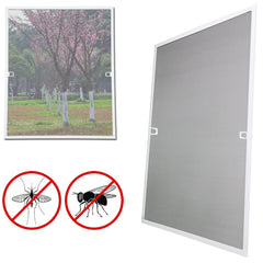 Hengda Fliegengitter Fenster Fiberglas Mückenschutz Weiß Insektenschutzgitter UV-Schutz Wasserdicht (120X140CM)