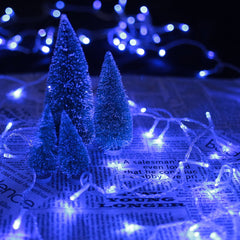 10M 100 Blau LED Lichterkette 31V Außenlichterkette Weihnachtslichterkette 8 Modi Wasserdicht