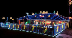 100M 500 LED Lichterkette RGB Weihnachtsbeleuchtung Mischenfarbe Außen