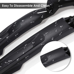 Hengda Fahrrad Schutzbleche für Fahrräder mit 24-29 Zoll Steckblech-Set schwarz Schutzblech Spritzschutz für Vorn & Hinten Fahrrad Schutzblech Set