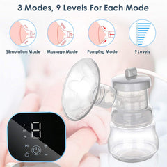Hengda Milchpumpe Elektrische Milchpumpe Doppel Brustpumpe mit LED Touchscree