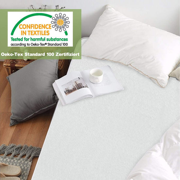 Wolketon Matratzenschoner 90x200cm aus 100% Baumwolle Schützende Matratzenunterlage