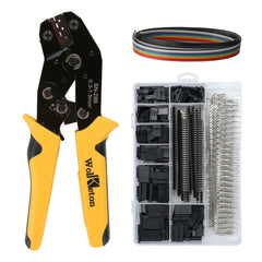 wolketon Crimpzange mit 1550PCS Männlich/Weiblich Verbindungsstecker AWG 28-18 0.1-1.0mm²