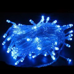 20M 200 LED Blau Lichterketten 31V Weihnachtslichterkette Christbaumschmuck Wasserdicht 8 Modi