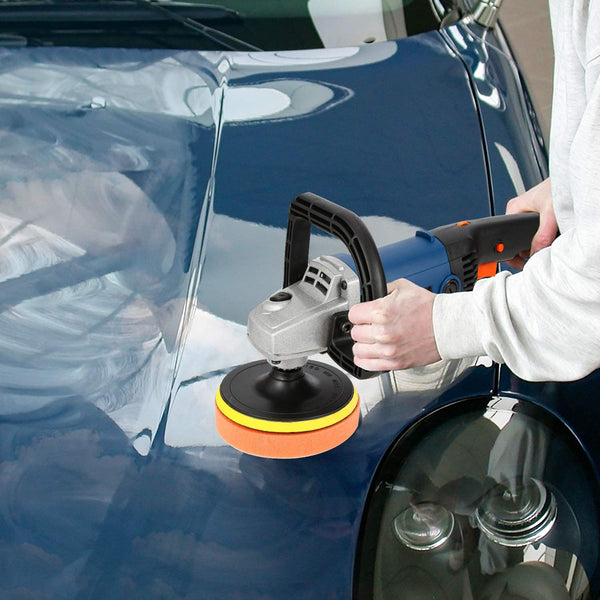 Hengda 18 Stück Auto Polierschwamm, Polierpad Set 6 Inch Polierteller aus Schwamm und Wolle Polieraufsatz Bohrmaschineb Polierset