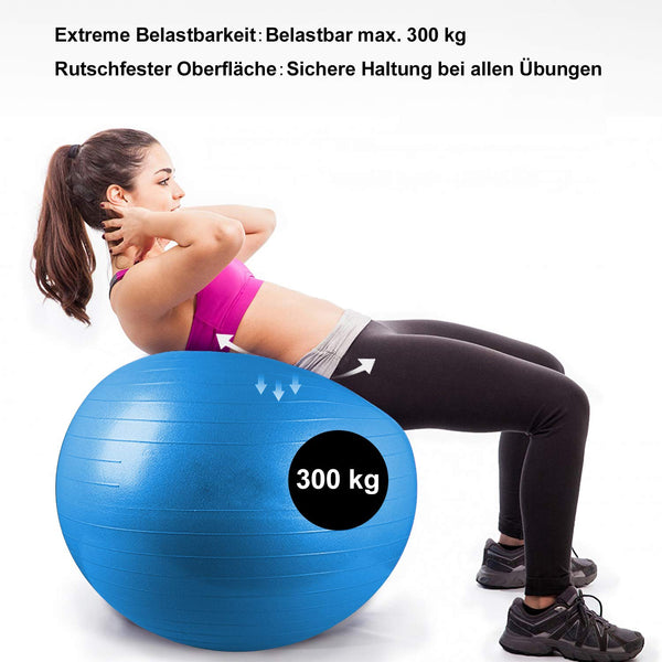 Wolketon Fitnessball 65CM Blau Yogaball