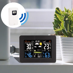 Wolketon Wetterstation Außensensor, Digital Funkwetterstation mit Wettervorhersage, Thermometer-Hygrometer