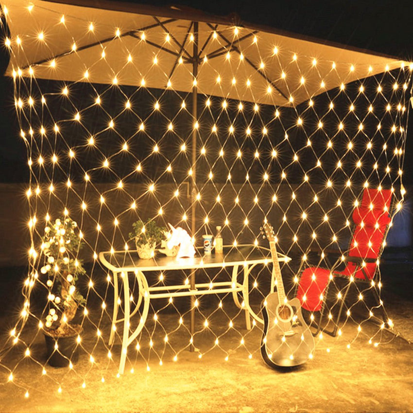 2 * 2M LED Lichternetz Lichterkette mit 204 LEDs Weihnachten mit Steue – Hengda Online Shop