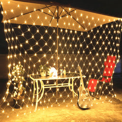 Vingo 3*2M LED Lichterkette Weihnachten mit 204 LEDs mit Steuerbox