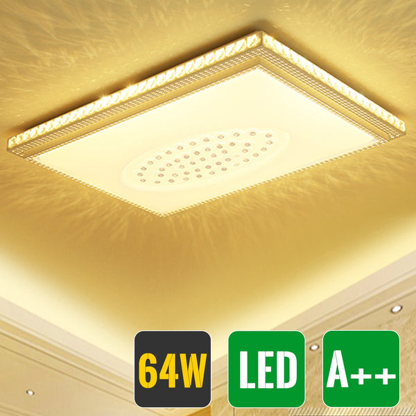 Hengda 64W Warmweiß Deckenlampe Kristall LED Starlight Effekt