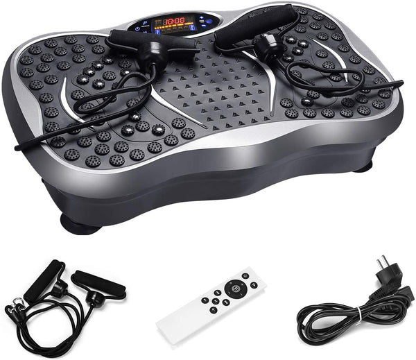 Vibrationsplatte extra groß Slim und rutschfest, mit Ultra leisem Motor