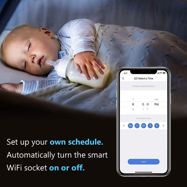 Hengda WLAN Smart Steckdose,Funktioniert mit Amazon Alexa,Google Home,IFTTT