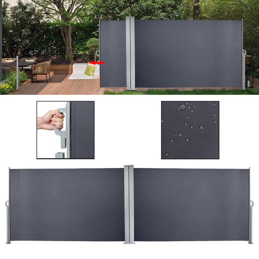 hengda markise Online Shop Hengda Seitenmarkise 180x600cm Grau Sonnenschutz Sichtschutz – Hengda Online Shop