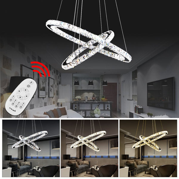 Hengda 92W 2 Ringe LED Deckenleuchte Dimmbar Mit Fernbedienung