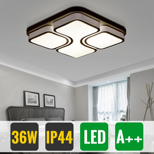 Hengda 36W Weiß Schwarz-Schale Platz Modern Wohnzimmer LED Deckenlampe
