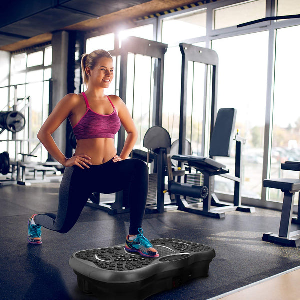 Vibrationsplatte extra groß Slim und rutschfest, mit Ultra leisem Motor