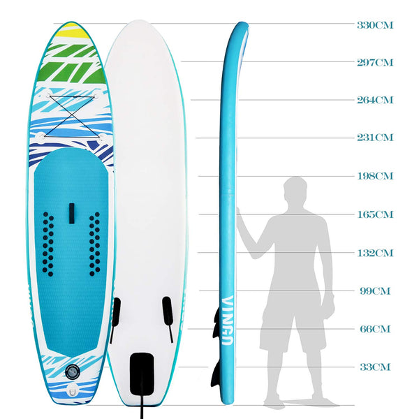 Vingo 320CM SUP Aufblasbares Stand up Paddle Board Set Ideal für Einsteiger