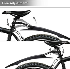 Hengda Fahrrad Schutzbleche für Fahrräder mit 24-29 Zoll Steckblech-Set schwarz Schutzblech Spritzschutz für Vorn & Hinten Fahrrad Schutzblech Set