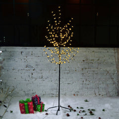 Wolketon LED Kirschblütenbaum 150cm | Warmweiß | 120 LED Weihnachtsdekoration Lichterbaum IP44 für Innen und Außen