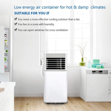 Mobiles Klimagerät 7.000 BTU/h 4-in-1 Klimaanlage Eco R290 Airconditio –  Hengda Online Shop