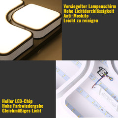 HG 48W LED Deckenleuchte Weiß