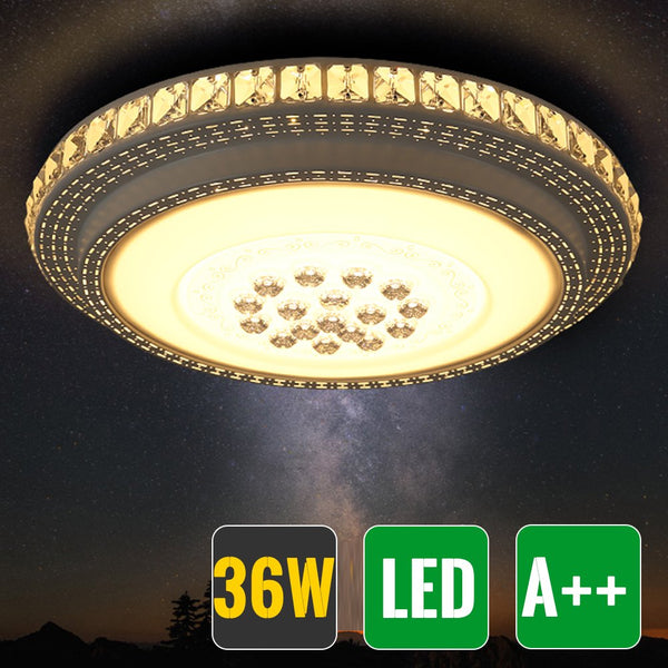 Hengda 36W LED Wand-Deckenleuchte Rund Starlight-Design Warmweiß