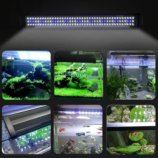 33W Aquarium LED Lampe Aquariumleuchte mit verstellbarer Halterung