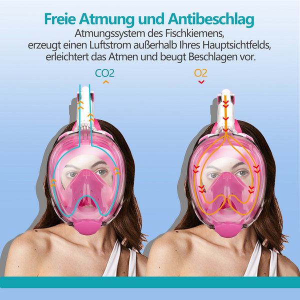 Schnorchelmaske Pink L/XL