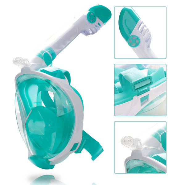Schnorchelmaske Vollmaske Taucher Maske Easybreath Tauchermaske Anti Leak