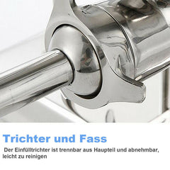 5 Liter Wurstfüllmaschine Wurstfüller Wurst Vertikale Edelstahl Wurstmaschine