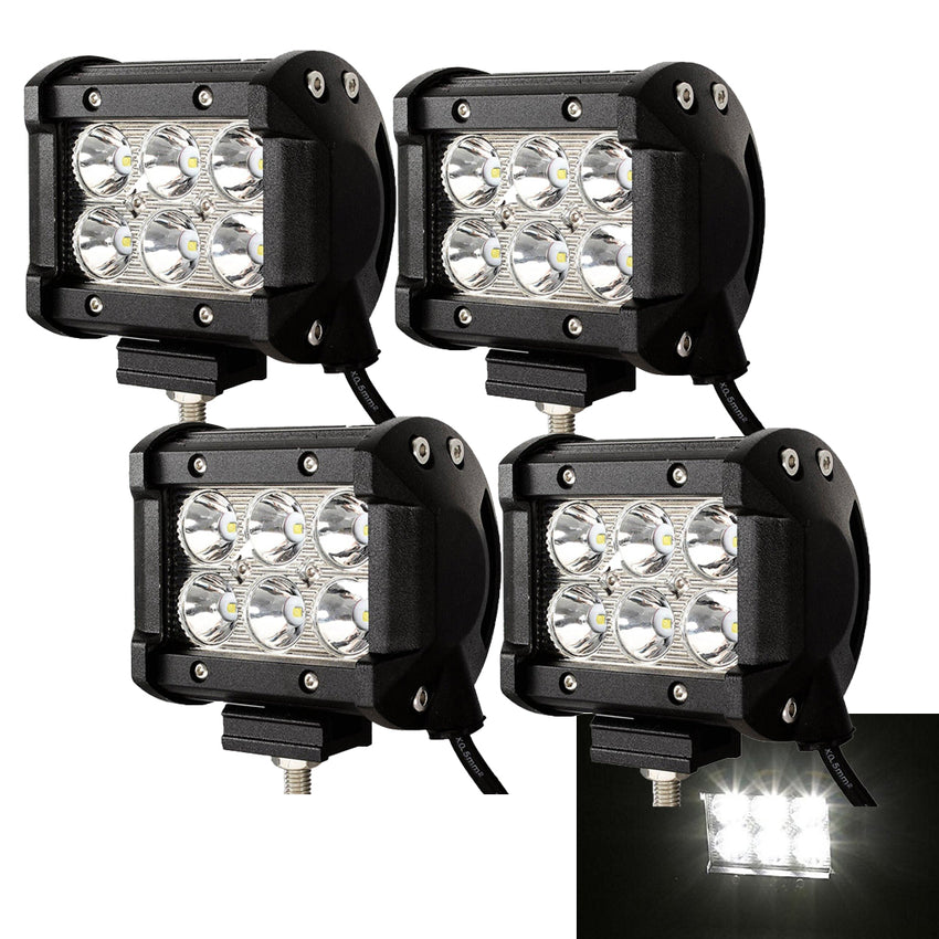 4 x 48w LED-Arbeitsscheinwerfer, quadratischer Scheinwerfer 12v
