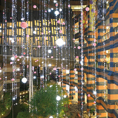 20M 200 LED Lichterkette Kaltweiß Christbaumschmuck Transparent für Weihnachtsfest