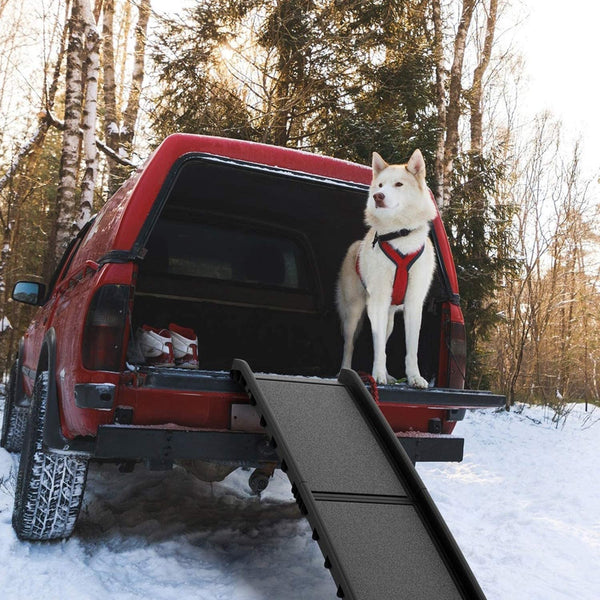 Hengda Auto Hunderampe klappbar Kunststoff Kletterhilfe 156 x 40cm bis 90kg
