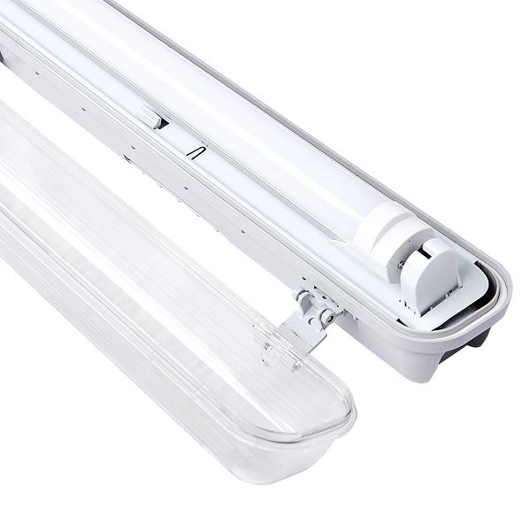 1.2M LED Feuchtraumleuchte 18W Wannenleuchte Kaltweiß Leuchtstoff lamp Wasserdicht 1600 LM Tageslicht Werkstatt Leuchten ( T8, G13 )