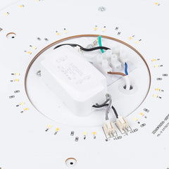 Online Shop Vingo 12W Vernickelt Runde LED Deckenleuchte mit Starlight Effekt (Weiß/Warmweiß/Farbwechsel)
