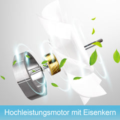 Hengda Badlüfter Ventilator Wandlüfter Leise Weiß WC 100/150mm Mit Rückflussleitblech