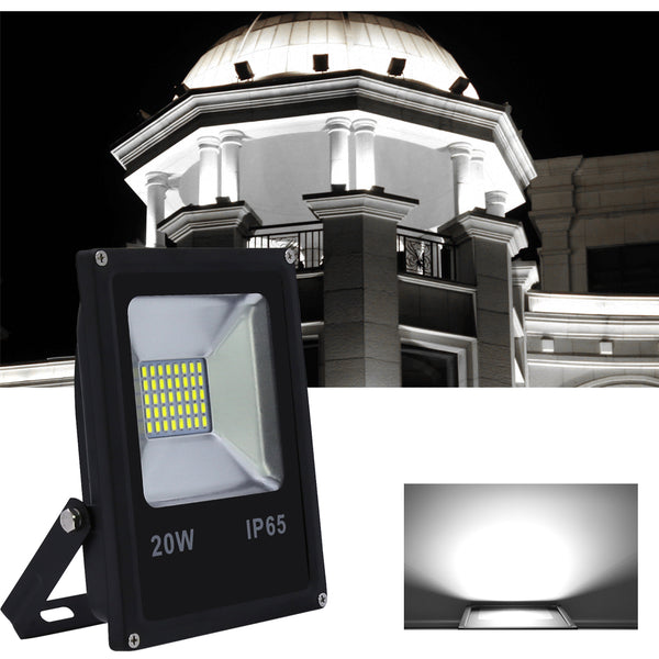 Hengda® LED Strahler 20W Kaltweiß Fluter Floodlight Flutlicht Außenbeleuchtung Wasserdicht IP65 Außenstrahler AC85 - 265V  Außenstrahler Außenleuchte Wandstrahler 