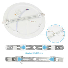 Hengda 24W LED Deckenleuchte Badlampe Wohnzimmer Deckenlampe Farbwechsel 3in1