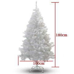 Hengda Einzigartiger Künstlicher Weihnachtsbaum 180CM Weiß