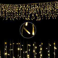 Hengda LED Lichterketten Eisregen PartyLicht Weihnachtsbaumkette Halloween Lichterkette 100-1000 LEDs