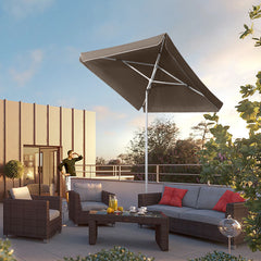 Sonnenschirm Rechteckig Anthrazit/ Beige