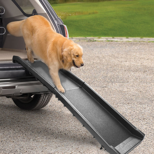 Hengda Auto Hunderampe klappbar Kunststoff Kletterhilfe 156 x 40cm bis 90kg
