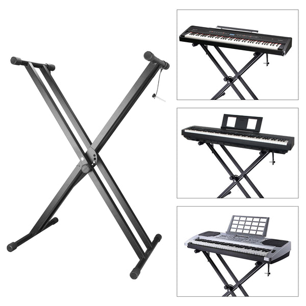 Keyboardständer Ständer doppelstrebig Piano Ständer X-Form höhenverstellbar klappbar