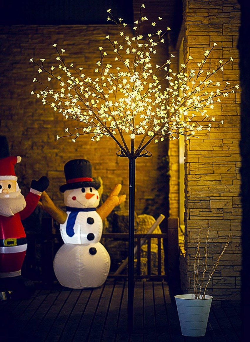 KESSER® Kirschblütenbaum Mit Fernbedienung | Lichterbaum Indoor Outdoor