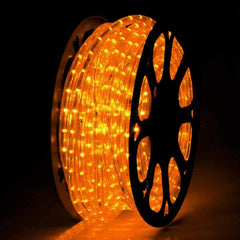 30m 720 LED Lichterschlauch Lichtschlauch Gelb – Innen- und Außenbereich – energiesparende Leucht-Dekoratio
